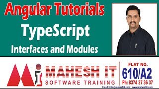 Angular Tutorials | TypeScript Interfaces and Modules | by Harsha sir