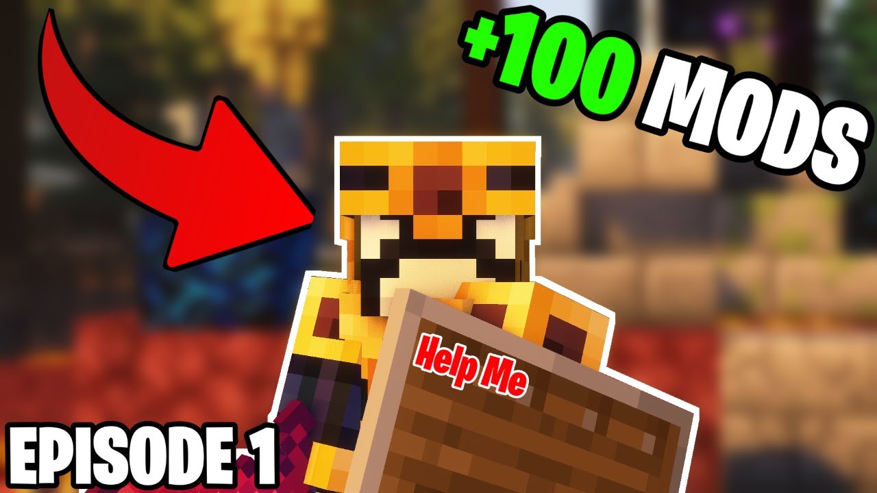 Minecraft With 100 Mods Is Absolute AIDS - Episode 1 - YouTube