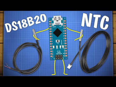 Уроки Arduino. Подключение термометров DS18B20 и NTC термистора