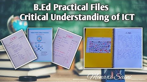 Critical Understanding of ICT 📚#b.ed practical files#ICT#crsu#gju