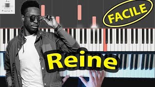 Reine - DADJU - Piano tutorial facile (PAROLES LYRICS) screenshot 1