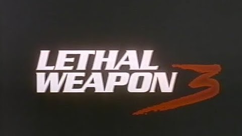 "Lethal Weapon 3" (1992) VHS Movie Trailer