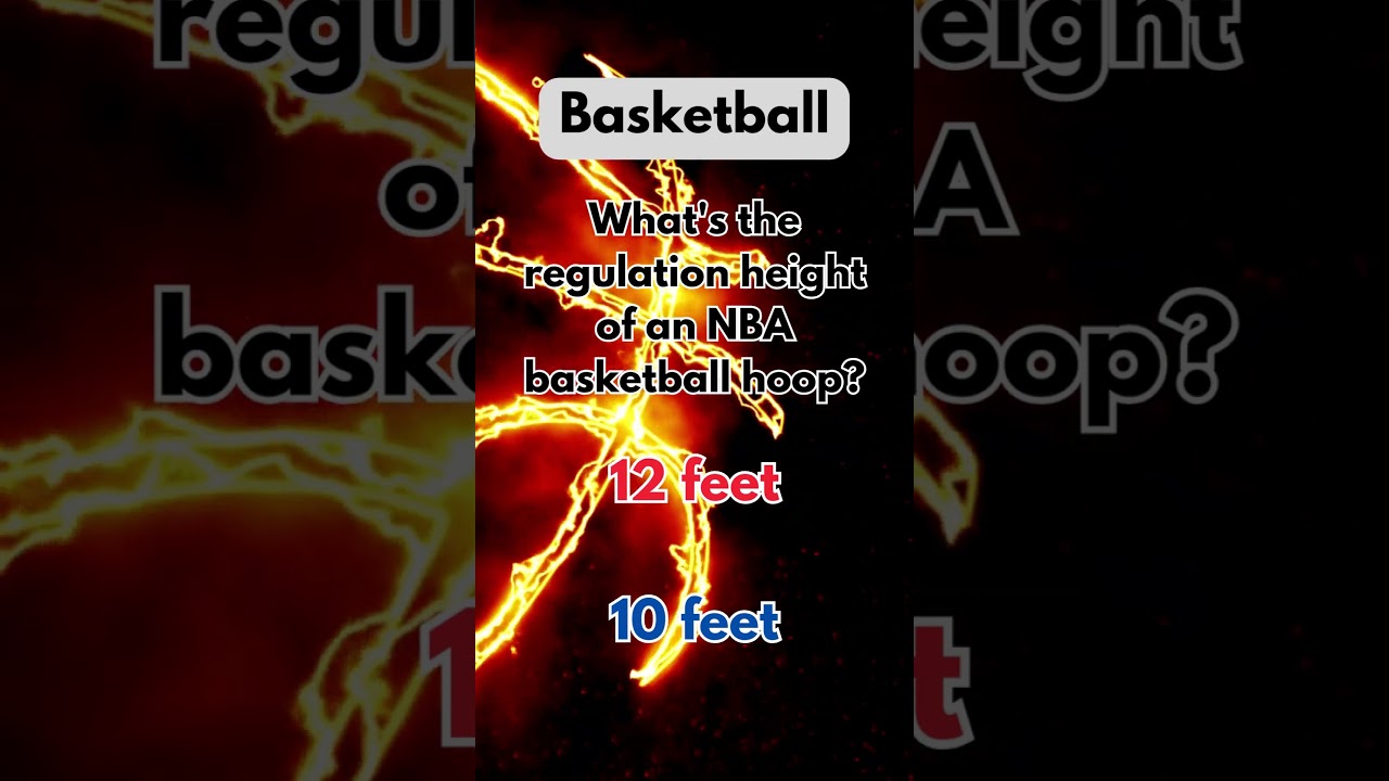 What's the height of an NBA hoop?