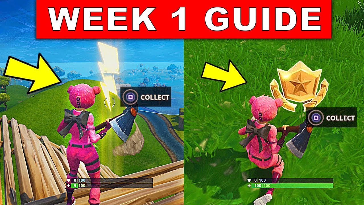 Fortnite Season 5 Challenge Guide: Lightning Bolts, Risky Reels Treasure Map ...