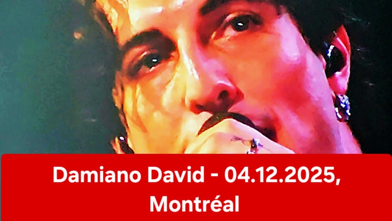Damiano David - Concert au Mtelus de Montréal, Canada - 04.12.2025 