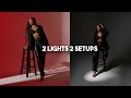 Simple 2 light photography setups