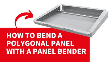 Salvagnini panel bender: automatic bending of a polygonal panel