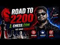 CHESS STREAM: Road to 2200 in chess.com. Day -11 #chess