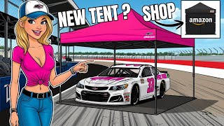 Pop Up Tent - for car shows - canopy auto racing team tent auto pit crew canopy tent 10x10 screenshot 1