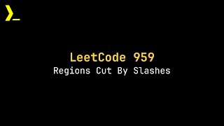 959. Regions Cut By Slashes
