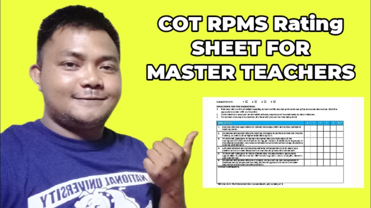 cot-rpms-rating-sheet-for-master-teachers-teacher-kevin-ph-youtube