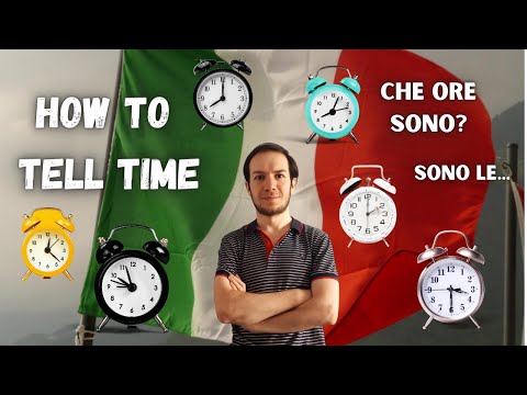 როგორ ვიკითხოთ და ვთქვათ რა დროა იტალიურად / How to tell time in Italian [SUB ENG]