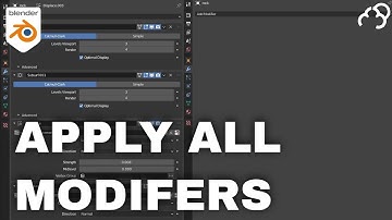 Blender How to Apply all Modifiers