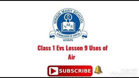 Class 1st Evs Lesson 9 Uses of Air