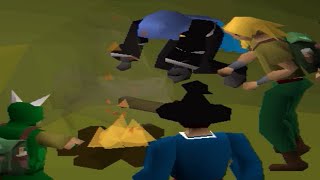 Burning Willow Logs on a Forester's Fire