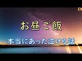 泣ける話 お昼ご飯 