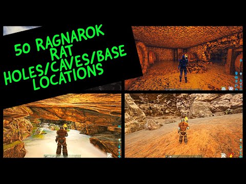 50 PLUS RAGNAROK RATHOLES/CAVE BASES/BUILDING LOCATIONS