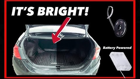 HOW TO INSTALL BATTERY POWERED LED LIGHTS IN YOUR TRUNK!!! (EASY: ONLY $15)