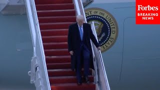 JUST IN: President Trump Returns To Washington, D.C., After Spending The Weekend Golfing In Florida
