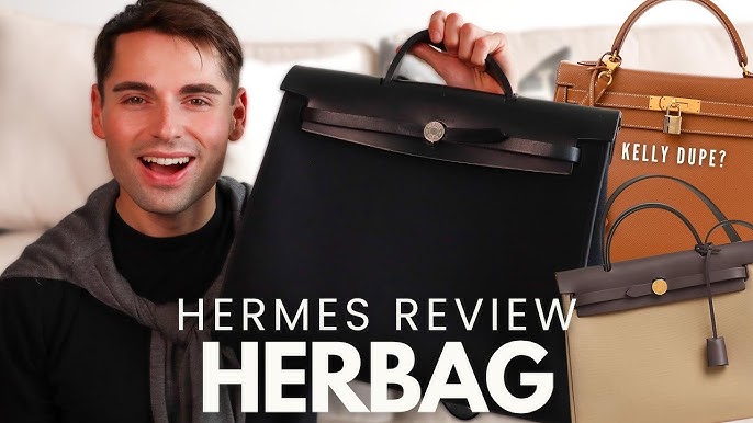 Hermès Herbag Zip 31 In Chai And Fauve, With Gold Hardware – Found