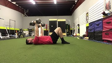 Alternating Dumbbell Floor Press