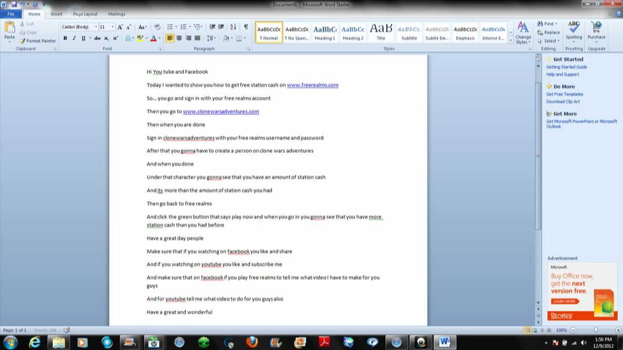 How to get free station cash on free realms