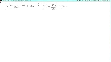 Multivariable calculus 2.6.2: Lagrange multipliers