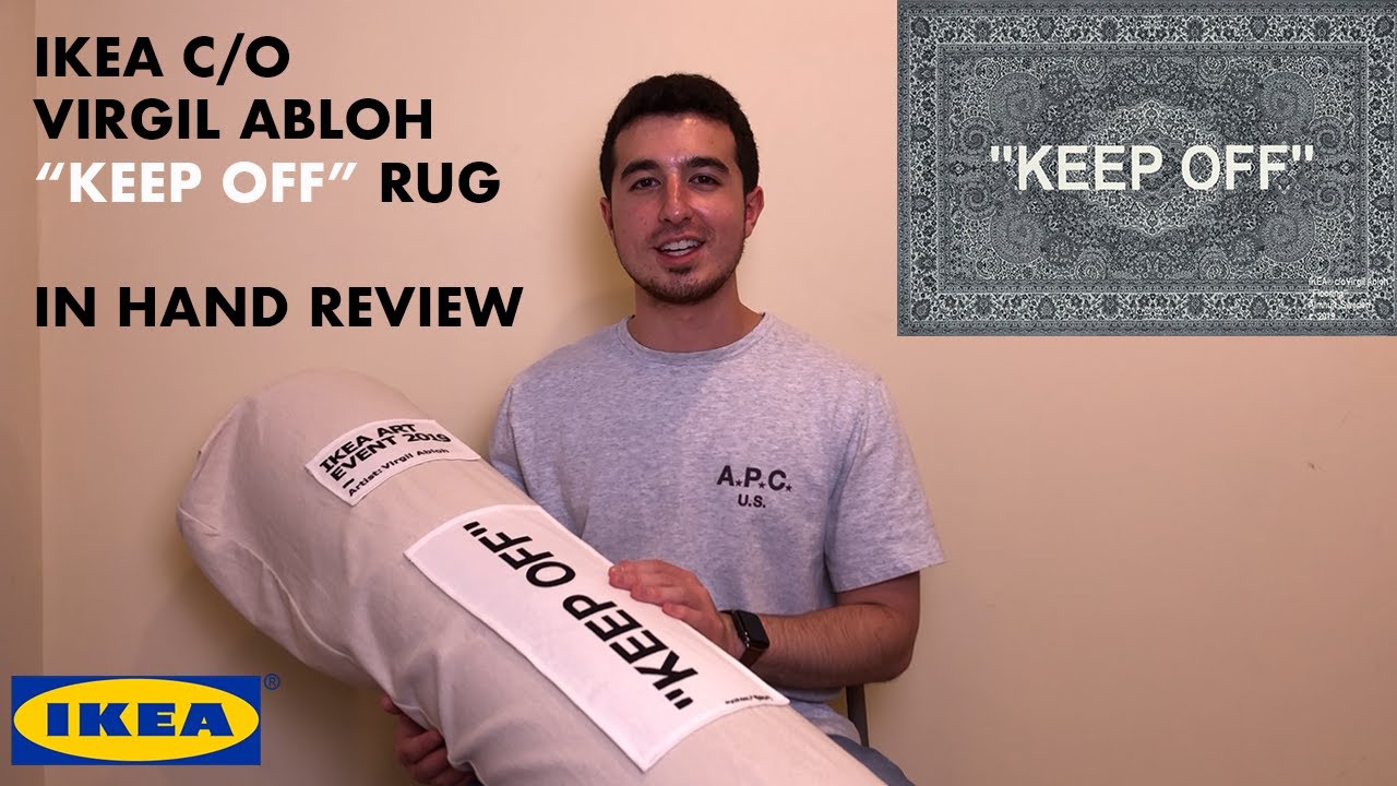 IKEA x Off White KEEP OFF Rug by Virgil Abloh In Hand Review 