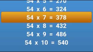 Multiplication Table 51 to 60 | Math Tables 51 to 60