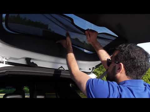 طريقة تركيب الستارة الخلفية وستارة الصف الثالث مع المثبت