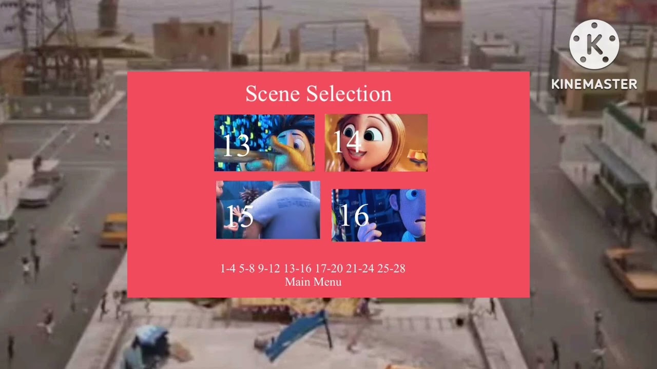 DreamWorks Cloudy With A Chance Of Meatballs 2010 DVD MENU WALKTHROUGH