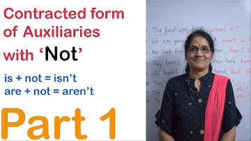 CONTRACTED FORM OF AUXILIARIES WITH 