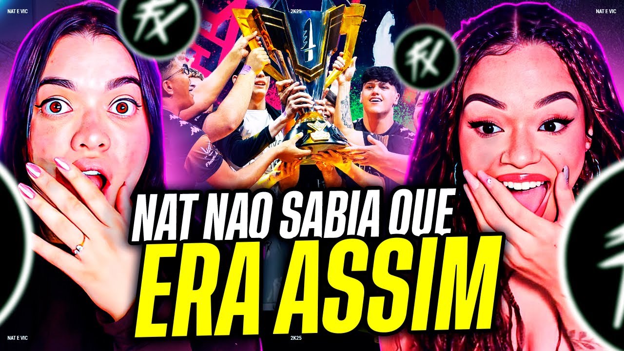 MUNDIAL DE FREE FIRE 2024 - VIRADA HISTÓRICA (FLUXO BI CAMPEÃO) | Nat e Vic MV [REACT]