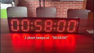 Level Up Your Event Timekeeping! 6-Digit Large Timer with Exact Hour Reminder—for Sports Events
