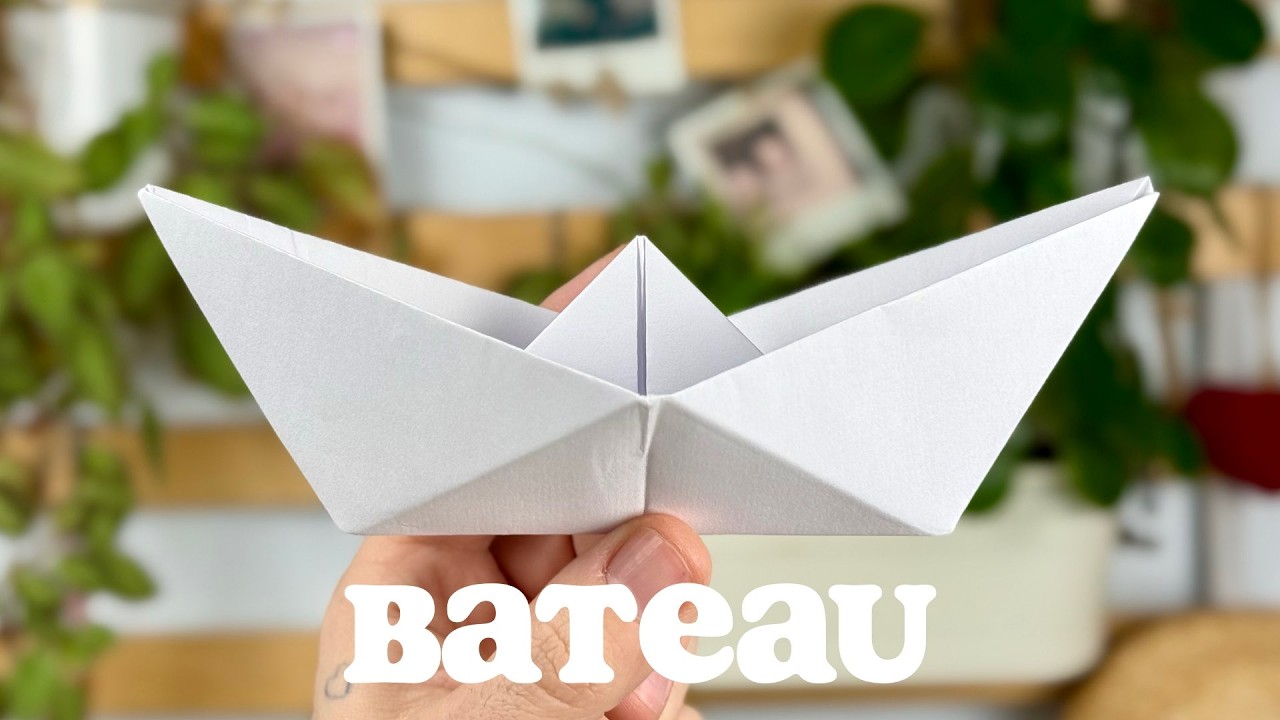 Comment faire un Bateau en papier ⛵️ - Origami - DIY