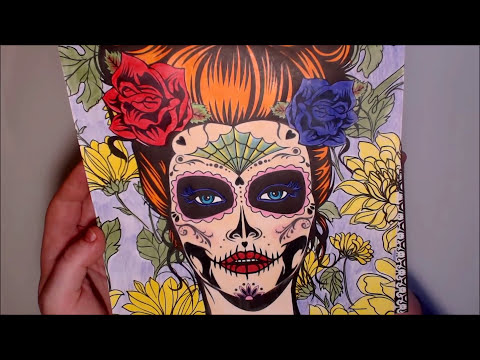 happy-halloween---skull-colouring-page---day-of-the-dead-adult-colouring-book