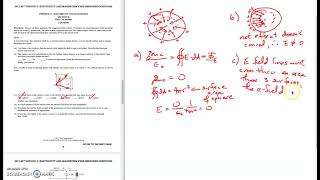 2011 Physics E&M #1  Gauss' Law, Flux, & Charge distribution