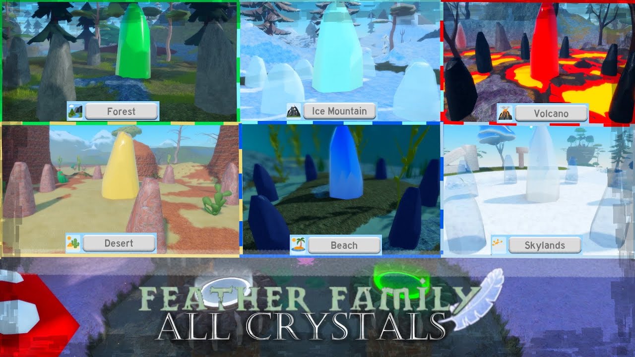 Roblox Feather Family - ALL Hidden Crystals, That you may didn't know about!