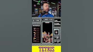 Beating Level 9 Height 3 in Tetris NES #retrogaming | Luis Gusto Games