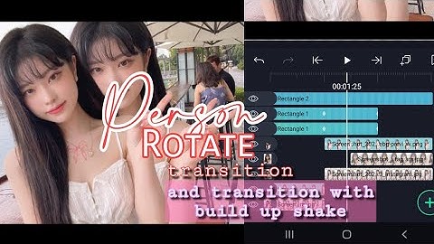 「Alight Motion」Person rotate transition + transition with build up shake | Tutorial