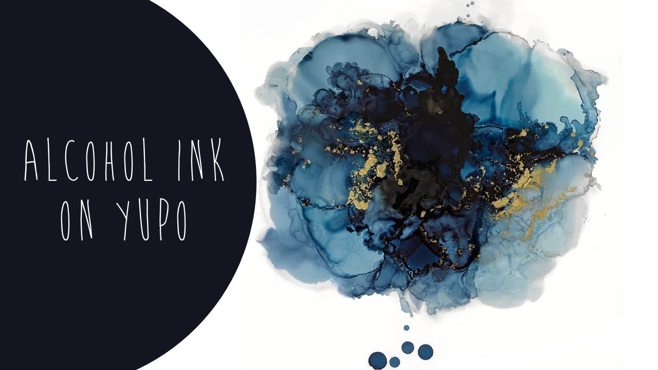 Alcohol Ink with a Straw (1) // ABSTRACT // BEGINNER - YouTube