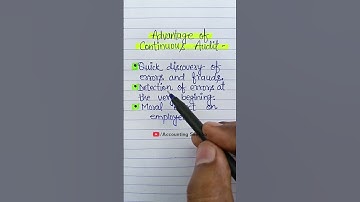 Advantage Of Continuous Audit | #shorts