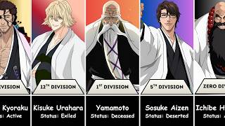 Every Gotei 13 Captain in Bleach