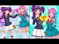 アイカツフレンズ！マイキャラ(ヒカリ)&蝶乃舞花で「はじめてのアイカツフレンズ！」アイカツフレンズ！(スターライト学園制服，スターハーモニー学園アイドル科制服)