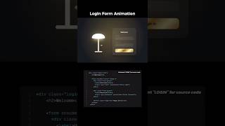 This Login Form Animation Looks So Smooth 🤯🔥 | HTML CSS & JavaScript #Shorts