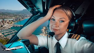BOEING 737 Stunning LANDING SPAIN ALICANTE Airport RWY10 | Cockpit View | Life Of An Airline Pilot screenshot 1