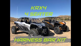 Kawasaki KRX4 Seat Harness kit Front & Back.