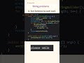 sort Sentence by each word.  #java #javawithvk #ai #fyp #code #coding #programming #learning