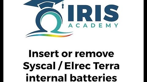 Adding / removal internal batteries of the Syscal or Elrec Terra device