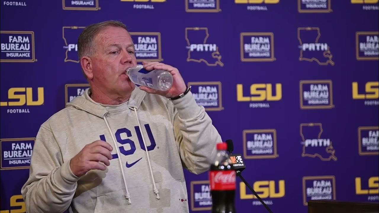 LSU Head Coach Brian Kelly Post Game press Conference vs State